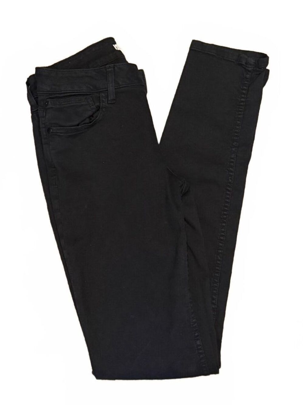 Alice + Olivia Jane Black Skinny Jeans Stretch Mid Rise Size 28